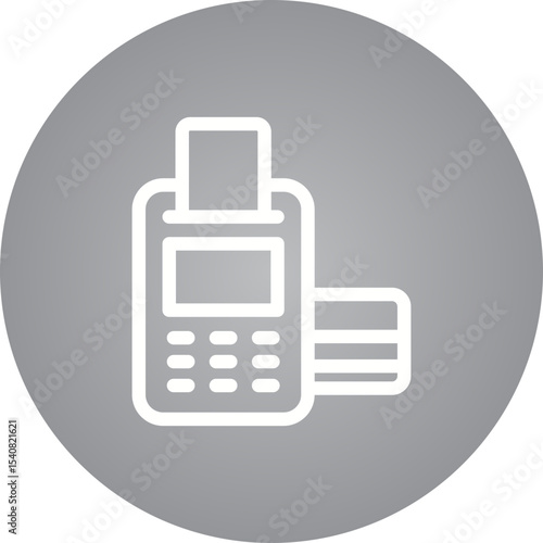 Atm Machine code single icon vector illustration