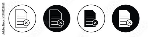 Delete document icon