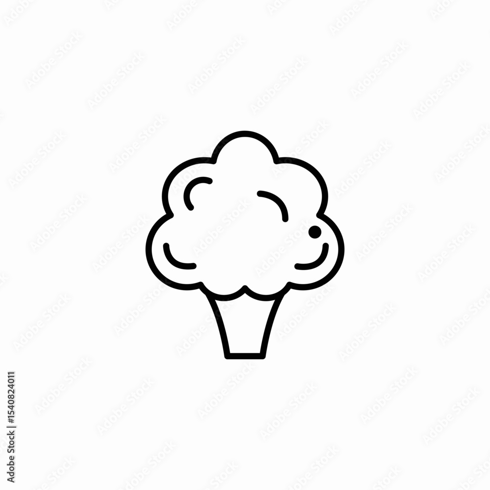 brokkoli vegetable icon sign vector brokkoli vegetable icon sign vector