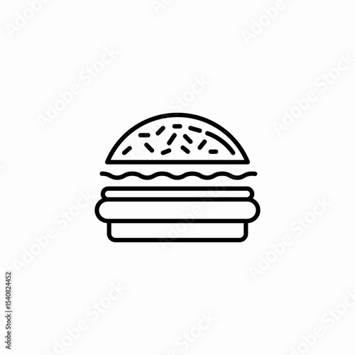 cheeseburger food icon sign vector