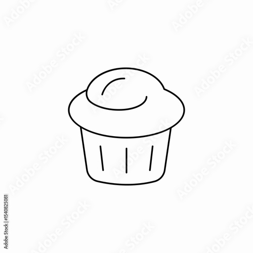 cupcake topping icon sign vector
