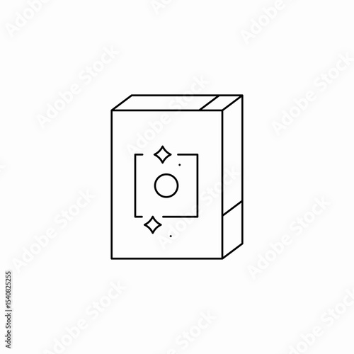 detergent box icon sign vector