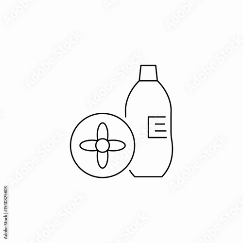 fabrique softener icon sign vector