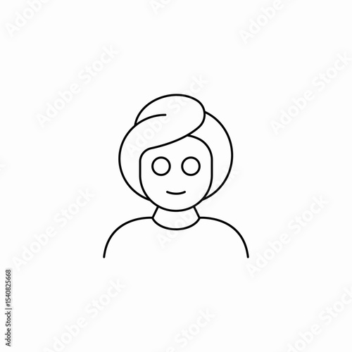 facial procedure icon sign vector
