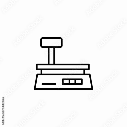fruit scale icon sign vector