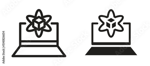 Computer simulation icon
