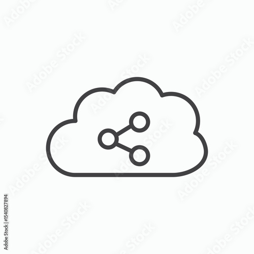 Cloud share icon