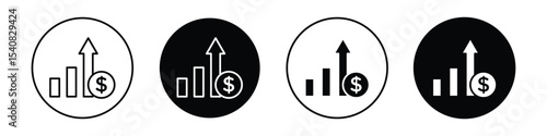Chat arrow grow icon