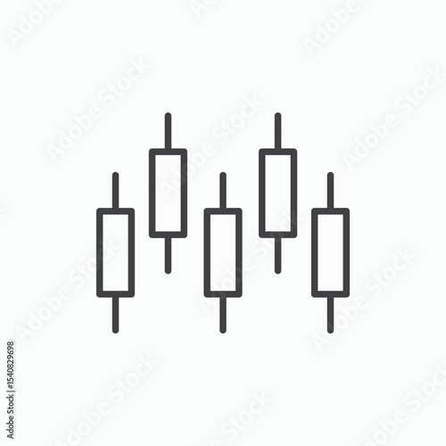 Chart candlestick icon