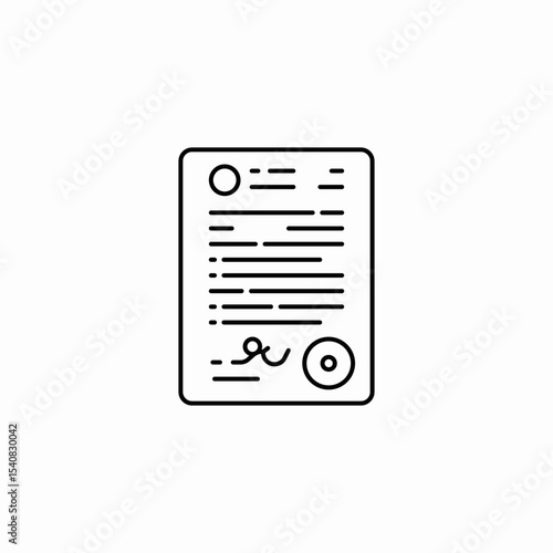agreement contarct icon sign vector
