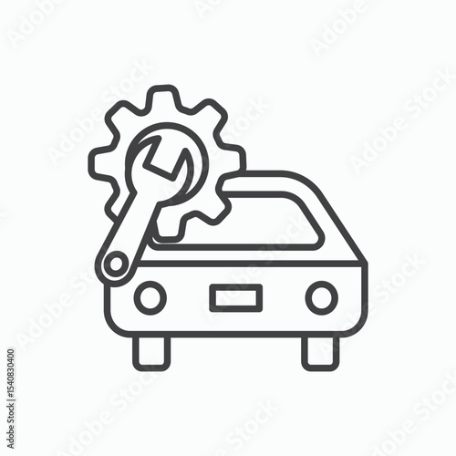Car mechanic icon