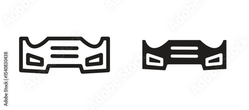 Car bumper icon