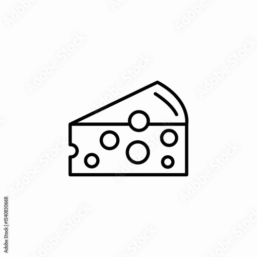 cheddar cheese icon sign vector