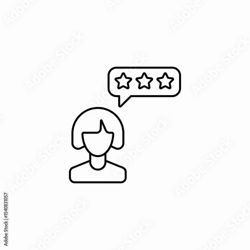 customer rating icon sign vector