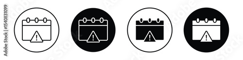 Calendar exclamation icon