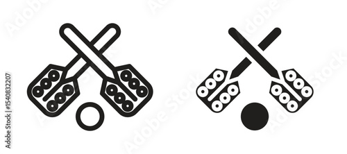 Broom-ball icon