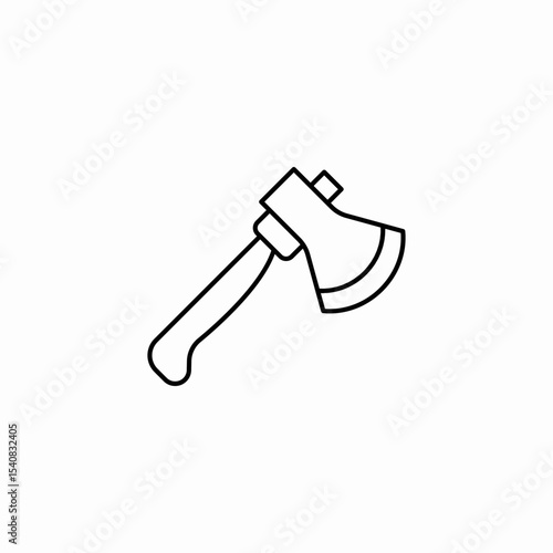 hatchet axe tool icon sign vector
