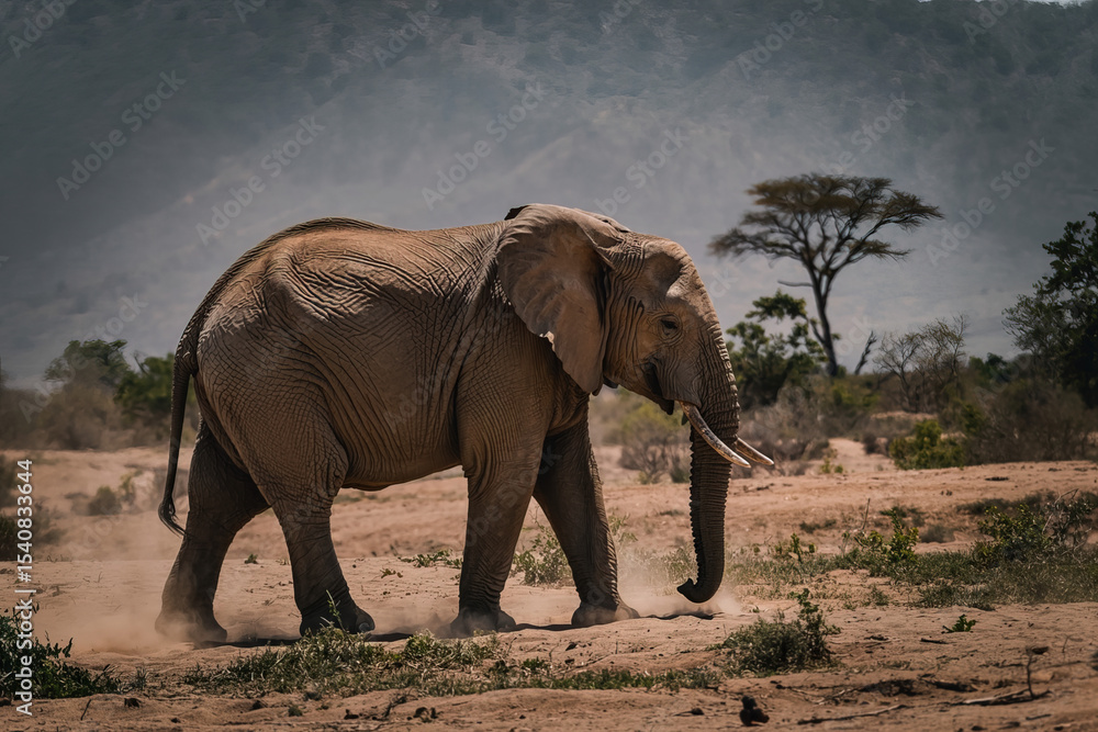 Obraz premium elephant in desert