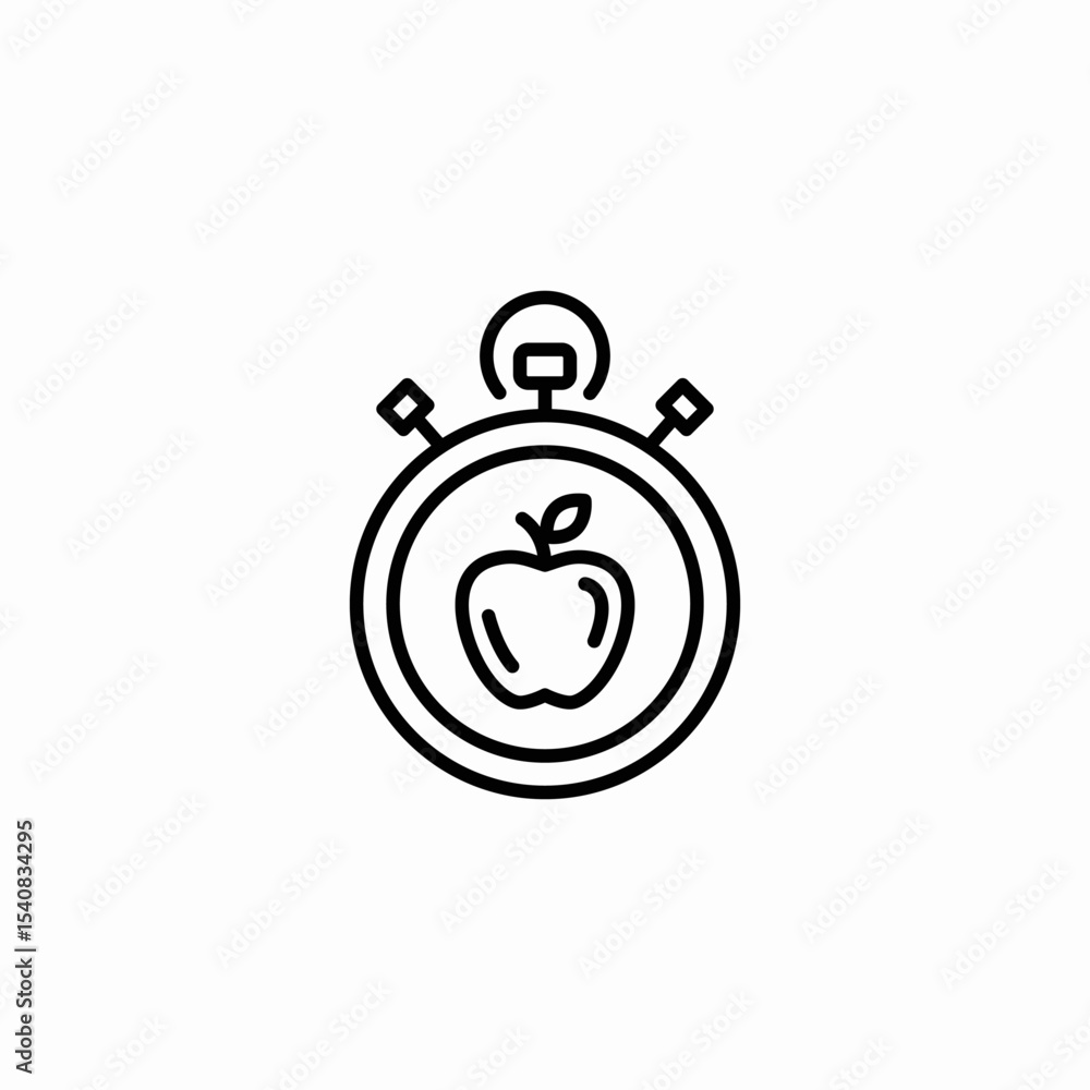 nutrition timer icon sign vector nutrition timer icon sign vector