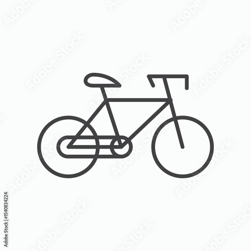 Biking mountain icon