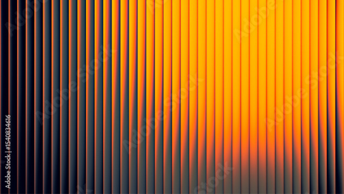 Intense summer heat through fractal glass. Dynamic gradient explodes with summer warmth and digital aesthetics in glowing glass lines. Hot summer vibes with solar heat power in vivid geometric form