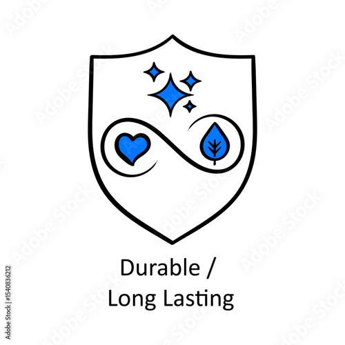 Durable / Long Lasting – Shield Representing Longevity and Quality
