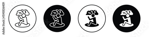 Anxiety or stress icon