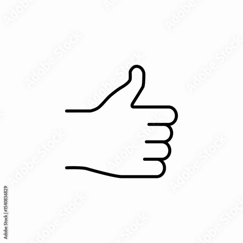 thumbs up icon sign vector