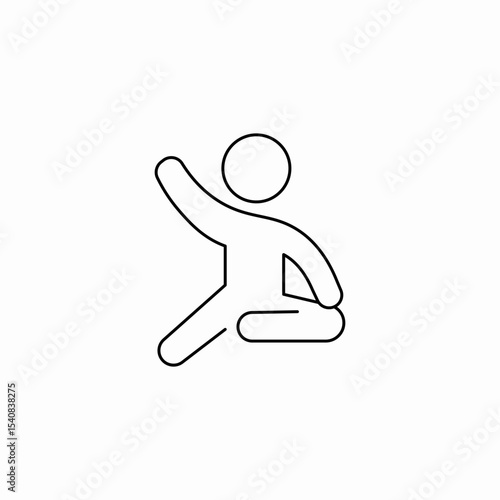 yoga sport icon sign vector