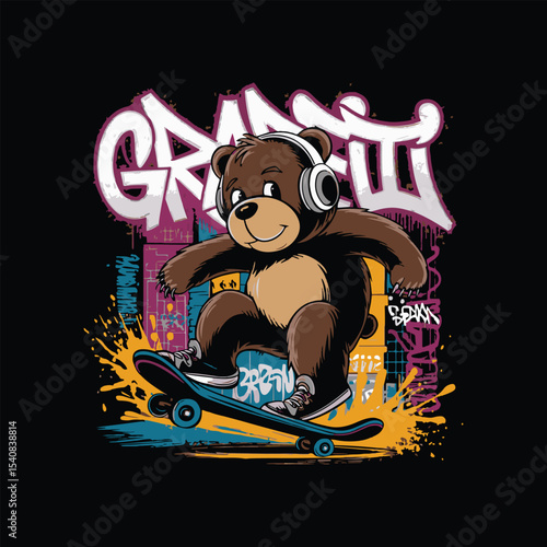 streetwear skating t shirt design