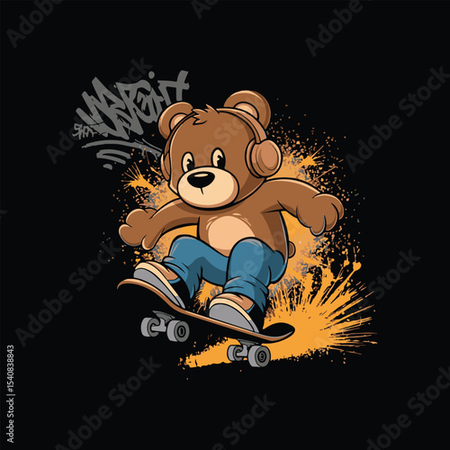 streetwear skating t shirt design