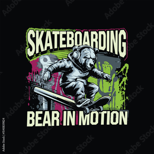 streetwear skating t shirt design