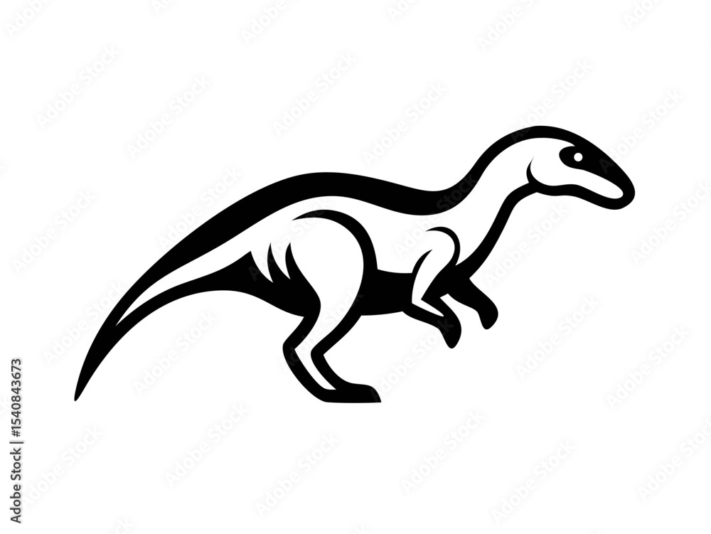 Obraz premium Dinosaur logo Set