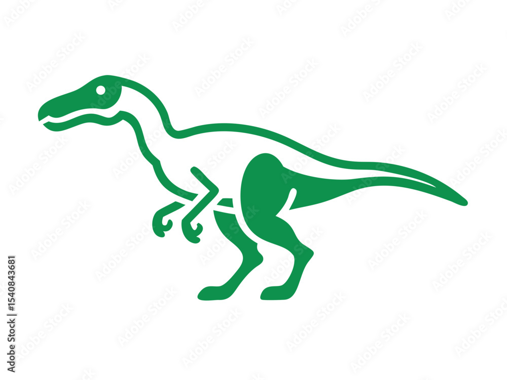 Obraz premium Dinosaur logo Set
