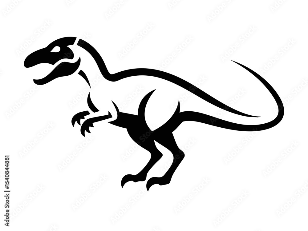 Obraz premium Dinosaur logo Set