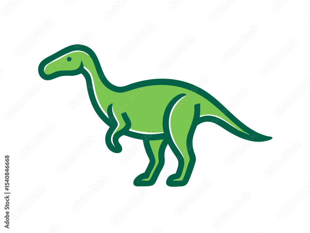 Fototapeta premium Dinosaur logo Set