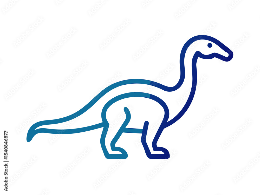 Fototapeta premium Dinosaur logo Set
