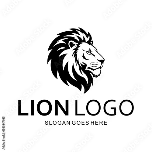 King Lion Head Logo Template