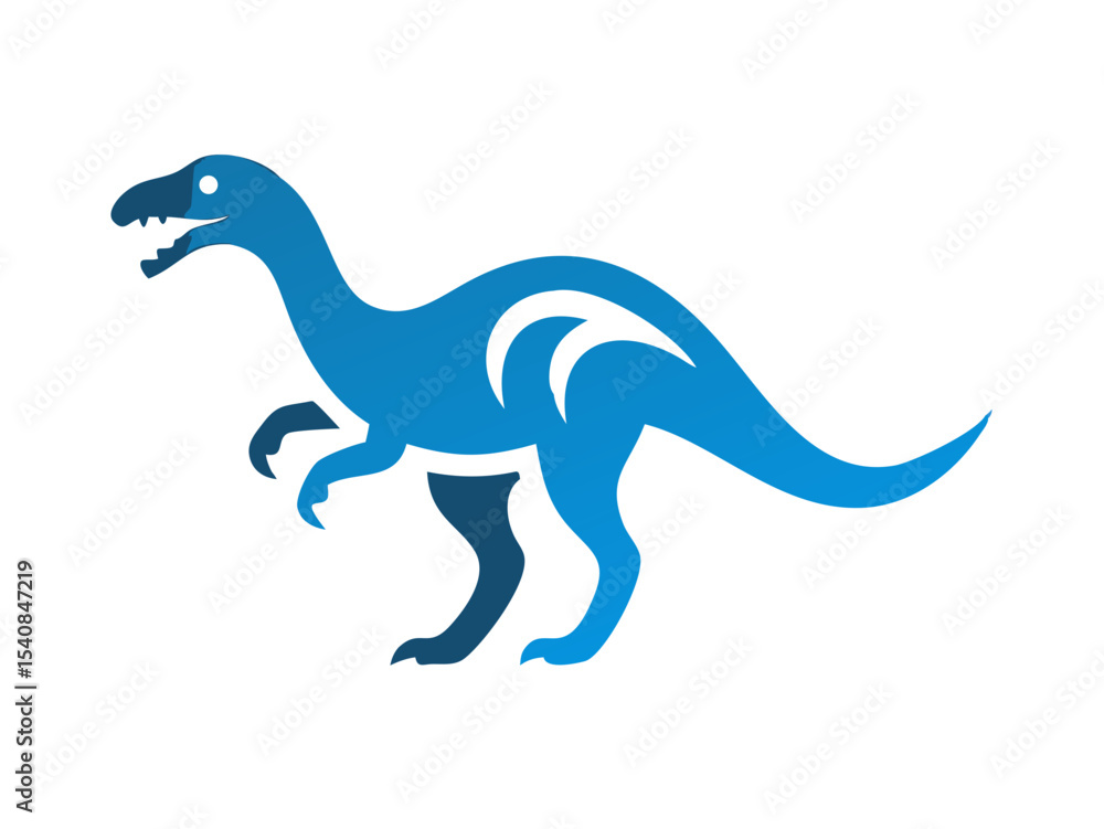 Obraz premium Dinosaur logo Set