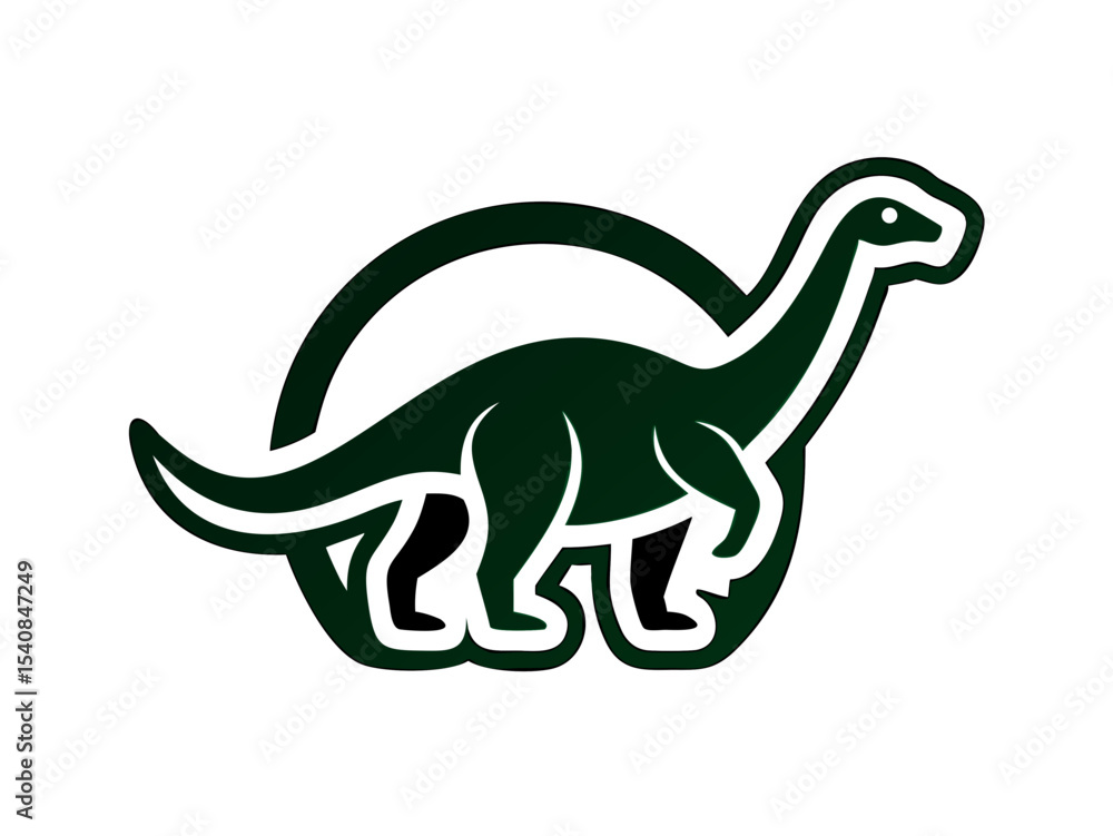 Obraz premium Dinosaur logo Set