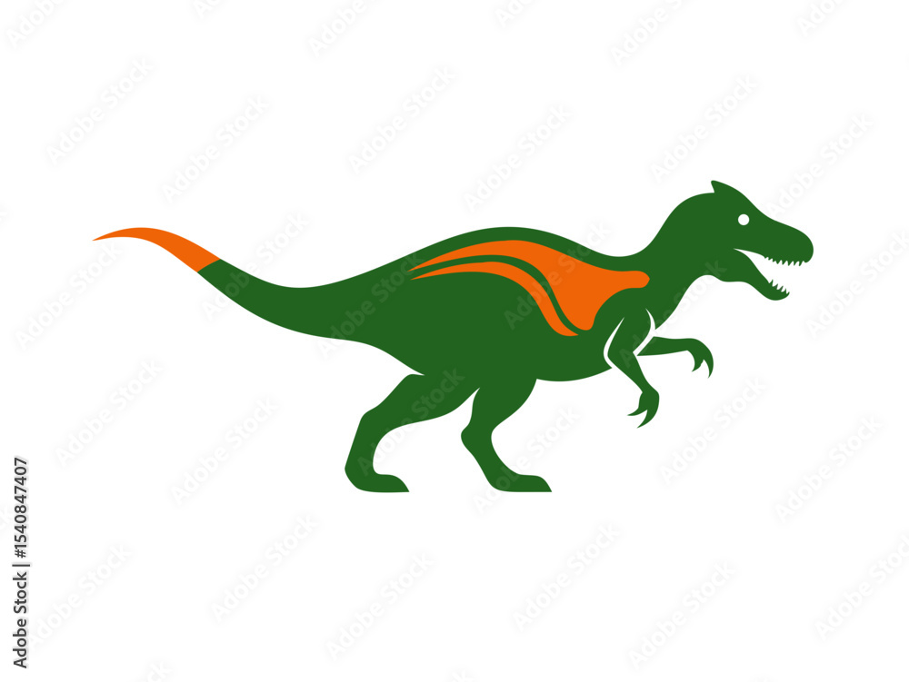 Fototapeta premium Dinosaur logo set 
