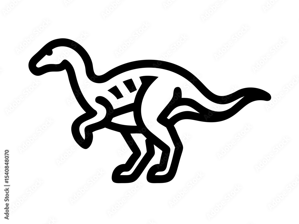 Fototapeta premium Dinosaur logo Set