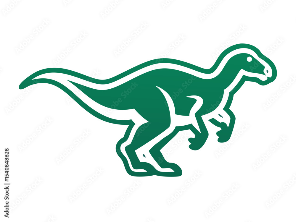 Obraz premium Dinosaur logo set 