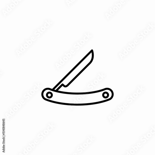 pocket knife icon sign vector