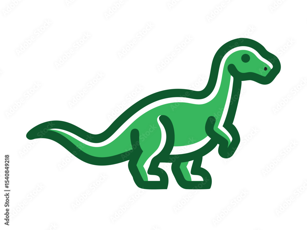 Naklejka premium Dinosaur logo Set