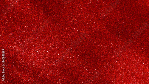 Fototapeta Naklejka Na Ścianę i Meble -  Red glitter paper texture background. Christmas, New Year, Valentine and Celebration background concept.