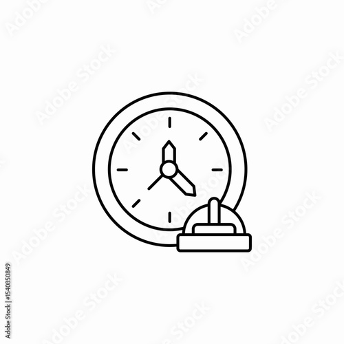 time control icon sign vector