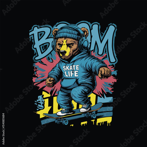 skating t shirt design