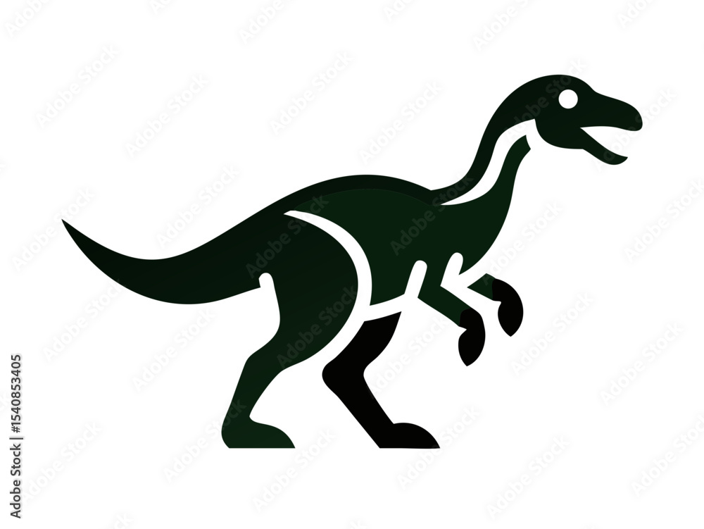 Obraz premium Dinosaur logo Set