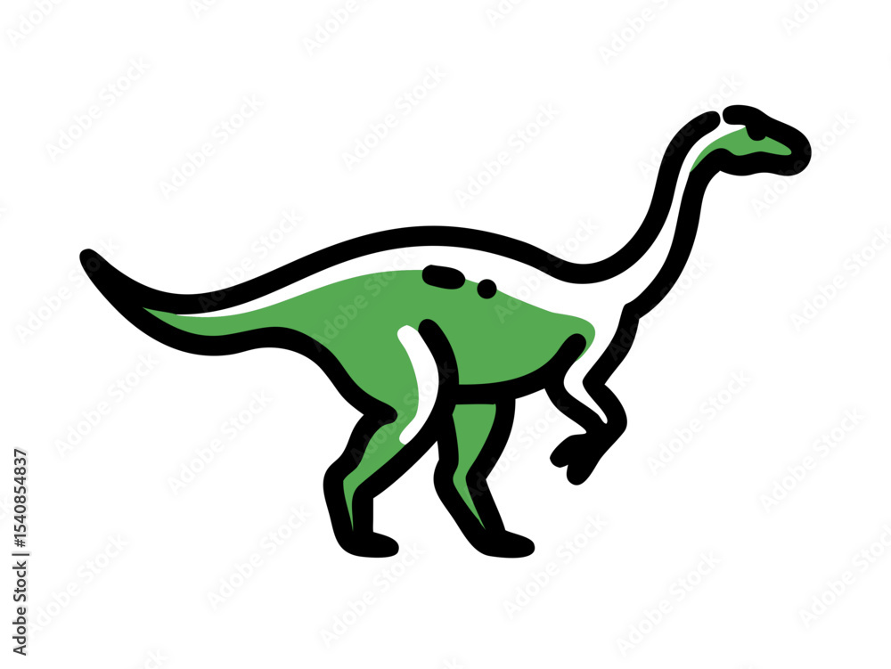 Obraz premium Dinosaur logo Set